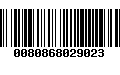 Código de Barras 0080868029023