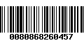 Código de Barras 0080868260457