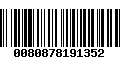 Código de Barras 0080878191352