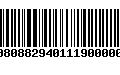 Código de Barras 00808829401119000001