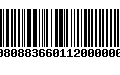 Código de Barras 00808836601120000001