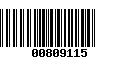 Código de Barras 00809115