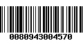 Código de Barras 0080943004570