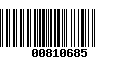 Código de Barras 00810685