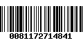 Código de Barras 0081172714841