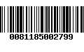 Código de Barras 0081185002799