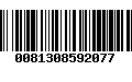 Código de Barras 0081308592077