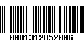 Código de Barras 0081312852006