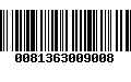 Código de Barras 0081363009008