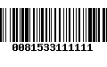 Código de Barras 0081533111111