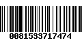 Código de Barras 0081533717474