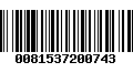 Código de Barras 0081537200743