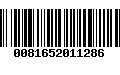 Código de Barras 0081652011286