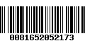 Código de Barras 0081652052173