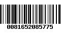 Código de Barras 0081652085775