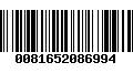 Código de Barras 0081652086994