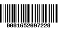 Código de Barras 0081652097228