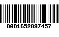 Código de Barras 0081652097457