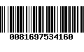 Código de Barras 0081697534160