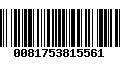 Código de Barras 0081753815561