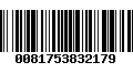 Código de Barras 0081753832179