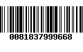 Código de Barras 0081837999668