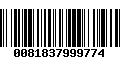 Código de Barras 0081837999774