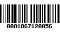 Código de Barras 0081867120056