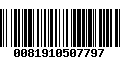 Código de Barras 0081910507797