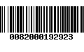 Código de Barras 0082000192923