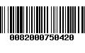 Código de Barras 0082000750420