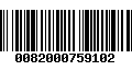 Código de Barras 0082000759102