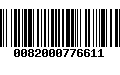 Código de Barras 0082000776611