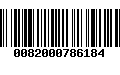 Código de Barras 0082000786184