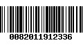 Código de Barras 0082011912336