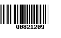 Código de Barras 00821209