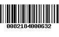 Código de Barras 0082184000632