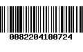 Código de Barras 0082204100724