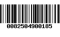 Código de Barras 0082504900185