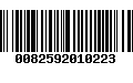 Código de Barras 0082592010223