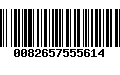 Código de Barras 0082657555614