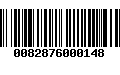 Código de Barras 0082876000148