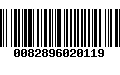 Código de Barras 0082896020119