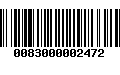 Código de Barras 0083000002472