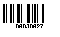 Código de Barras 00830027