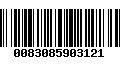 Código de Barras 0083085903121