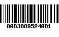 Código de Barras 0083089524001