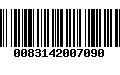 Código de Barras 0083142007090