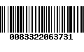 Código de Barras 0083322063731