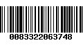 Código de Barras 0083322063748